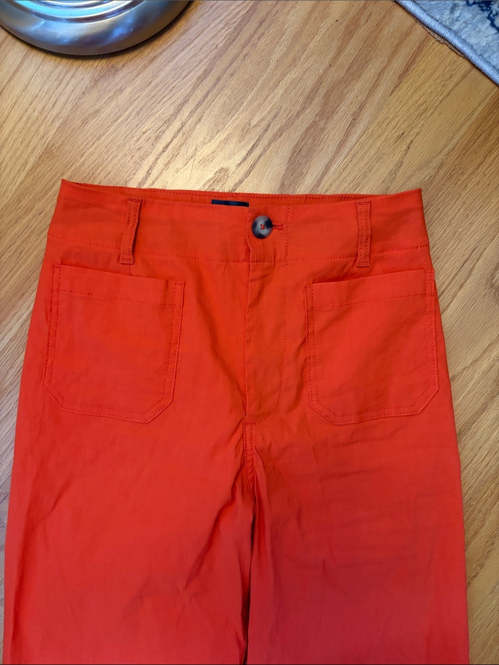 Maeve by Anthropologie The Colette wide leg pant size 29 Orange - Picture 2 of 11